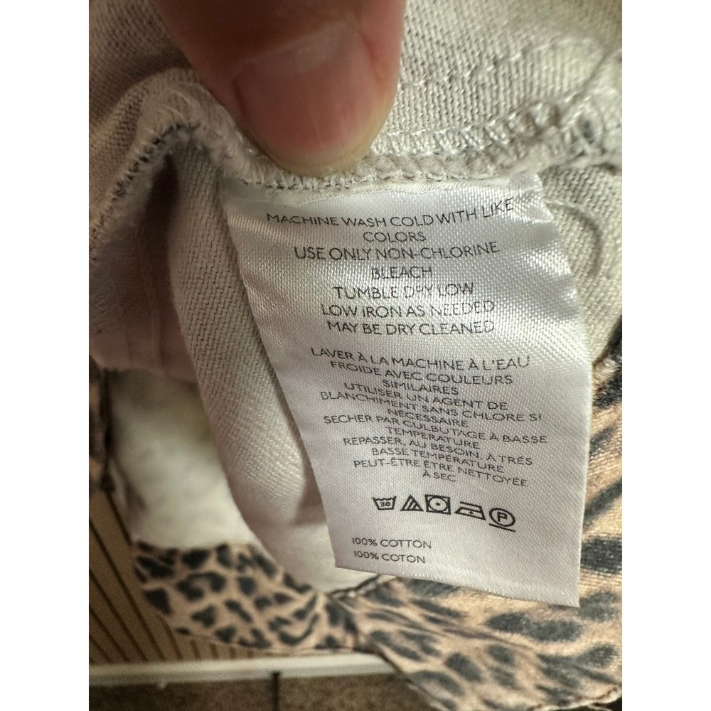 024 Maeve Anthropologie Jeannie Leopard Print Dress Cotton Mini (L, EUC) - Picture 6 of 7